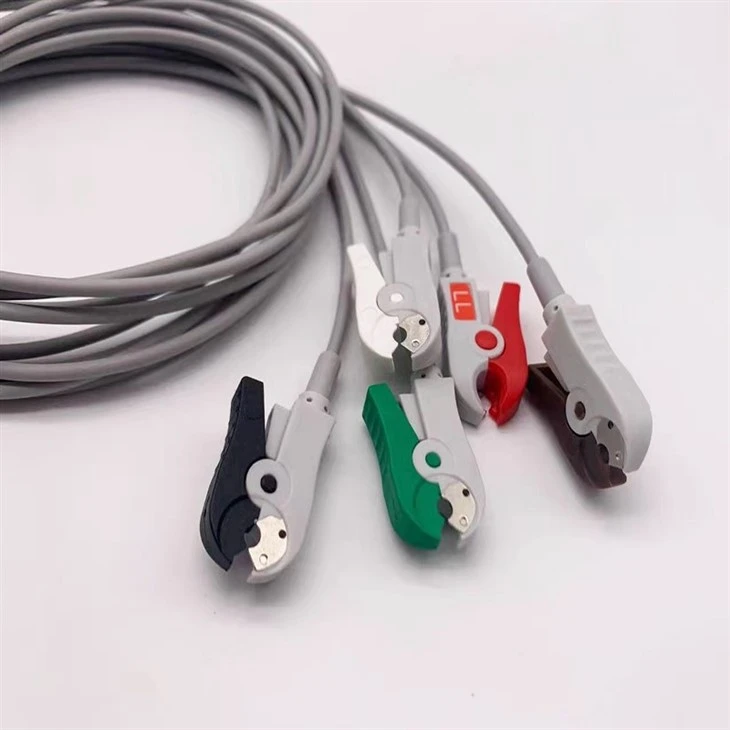 GE Compatible 5-Lead Clip ECG Leadwire Holter Cable Dynamic 8-Hole Snap Lead Set suppliers