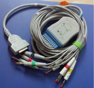 GE-Marquette MAC500 10lead ئکیجی کیبل، IEC، فیکٹری سے کیلا