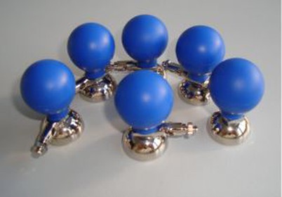 بیل بلب یا گرے بلوب، 6 پی سی ایس / سیٹ کے ساتھ نکل کی طرف سے بالغ 4mm چیسٹ ECG الیکٹروڈ